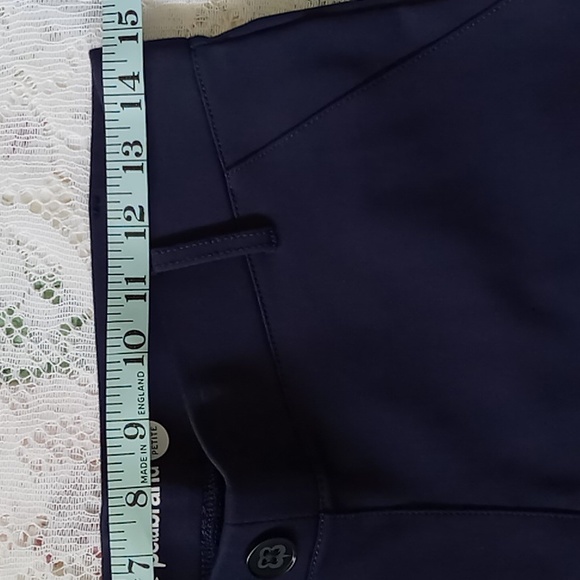 Betabrand Women's Classic Straight Leg Pullon Pants Navy Size Medium Petite - Picture 10 of 16